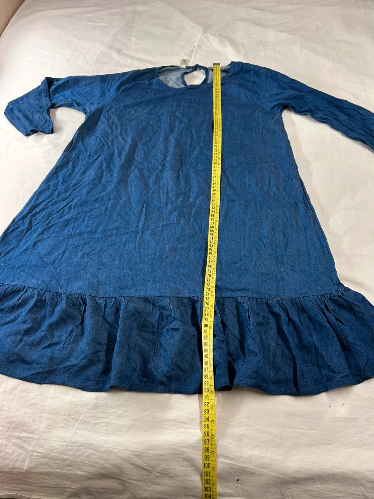 Vestido azul marinho vintage bombes – photo 9